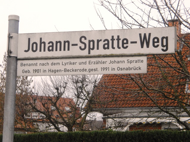 Johann Spratte Weg Johann Spratte Weg